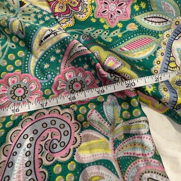 Nasty Gal Collection- Green Paisley Floral Retro Dress- size 4 - Picture 8 of 9